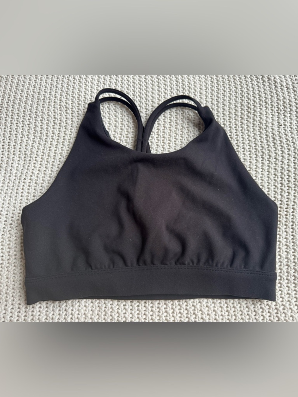 Junior’s Black High-Neck Sports Bra